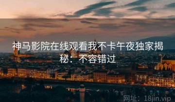 神马影院在线观看我不卡午夜独家揭秘：不容错过