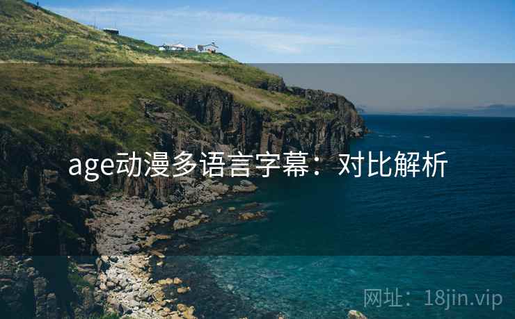 age动漫多语言字幕：对比解析